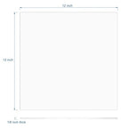 KAITELA Pack of 10 Clear Acrylic Sheet 12" x 12" Cast Plexiglass Square 1/8" - Image 3