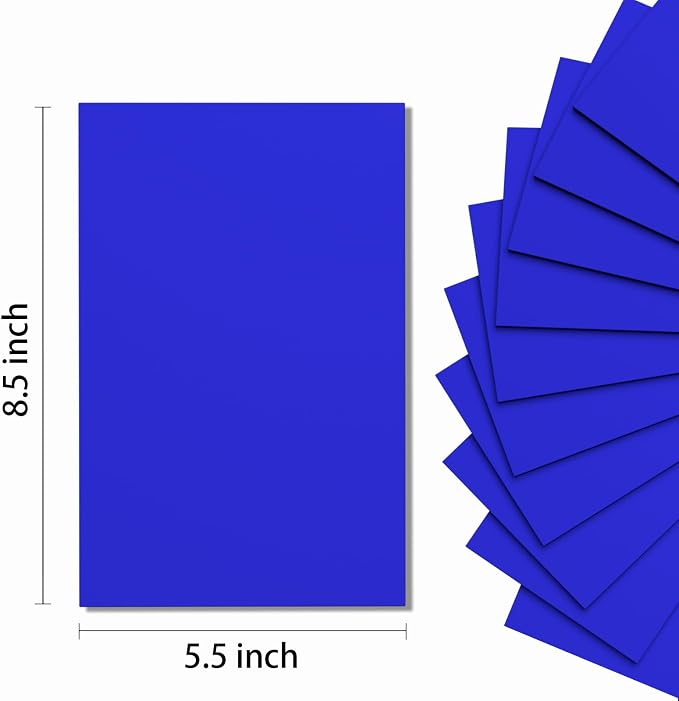 Do²ping Dark Blue Foam Sheets Crafts, 8.5x5.5 Inch Eva Color Craft Foam Paper - Image 2