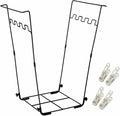 Garden Trash Bag Holder - Outdoor Leaf Bag Support Stand Multi-Use Metal Garbage Bag Holder Frame Holds 30-45 Gallons Bag for Leaves, Camping, Yard Weeding, Lawn Party