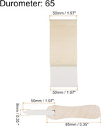 HARFINGTON Screen Printing Squeegee 2 Inch 65 Durometer Rubber Blade Wooden - Image 2