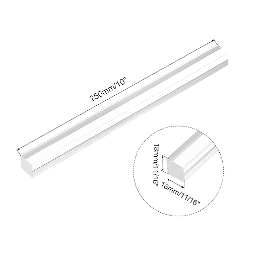 MECCANIXITY 1pcs Acrylic Square Rods 11/16" x 10" Clear Acrylic Dowel Rods - Image 2
