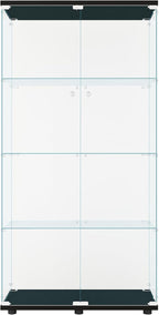 FLYMUHJIA Glass Display Cabinet Kitchen Pantry Storage Cabinet Corner Bar by FLYMUHJIA