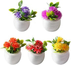 5Pcs Miniature Dollhouse Flowers, Artificial Potted Plants, Fairy Garden Decor by Unknown