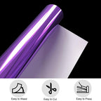 Purple HTV Vinyl Foil Heat Transfer Vinyl - Image 3