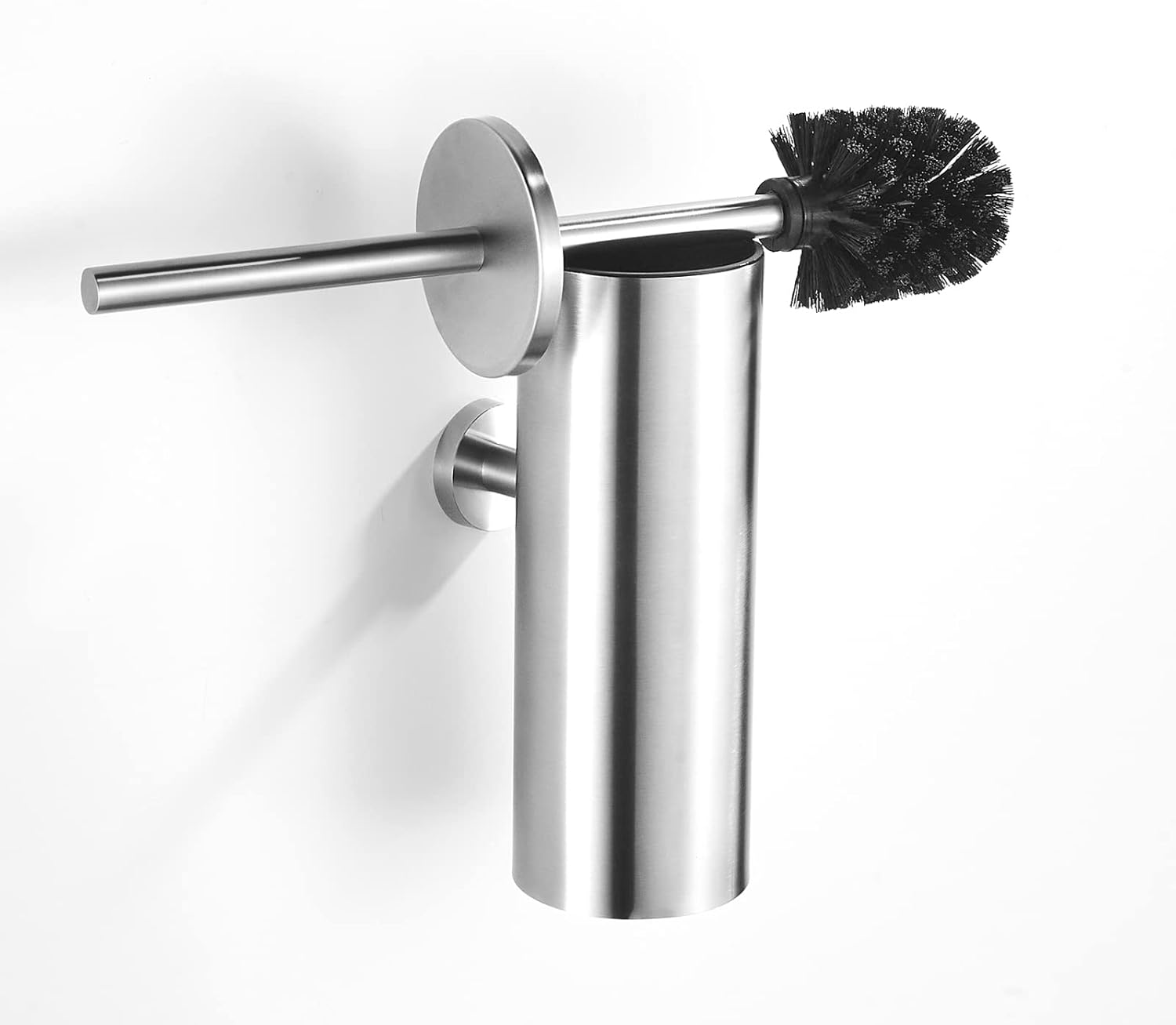 Toilet Brush with Holder Bathroom Wall Mounted Toilet Bowl Brush Holder Toilet Brush Holder Brushed Nickel