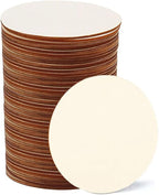 50 Pcs 3 Inch Wood Circles for Crafts, Unfinished Blank Wooden Circles Round by WLIANG