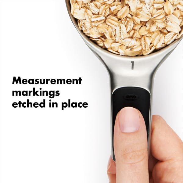 OXO Good Grips 4 Piece Stainless Steel Measuring Cups - Image 6