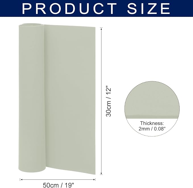 MECCANIXITY Foam Sheets Crafts 19x12 Inch 2mm EVA Craft Foam Paper Foam Sheets - Image 2