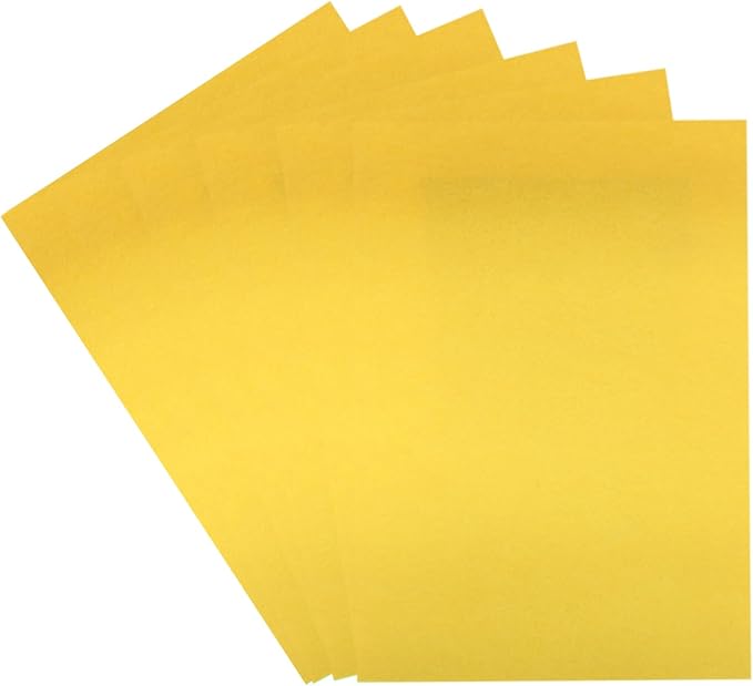 6 Pcs 8 x 12 Inch Yellow Felt Sheets, 2mm Thick | - Image 5