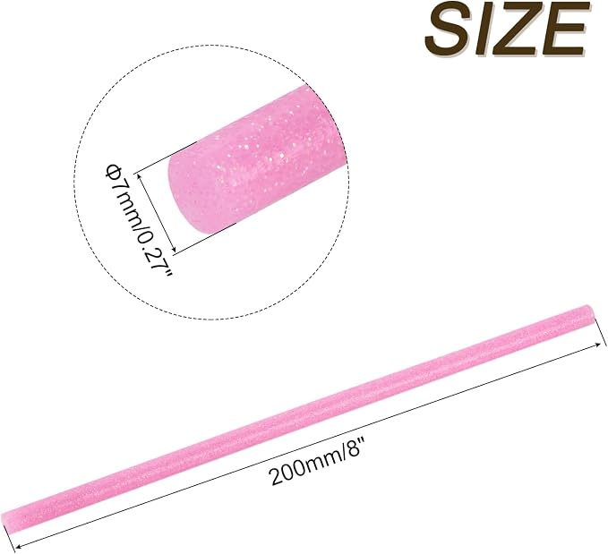 uxcell 30pcs Full Size Hot Glue Gun Sticks 8-inch x 0.27-inch High Sticky Small - Image 2
