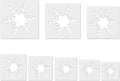 Snow Stencil, Snow Template Stencil, Large Snow Stencil by krastmon