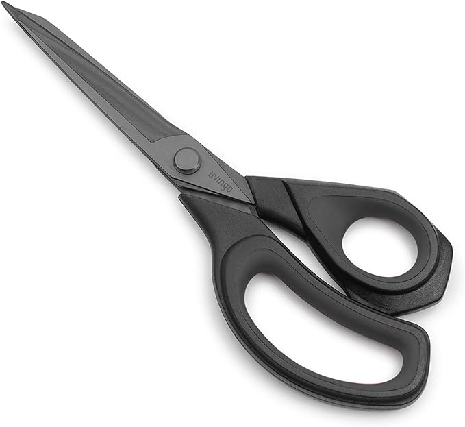 LIVINGO 8.5” Premium Heavy Duty Scissors, Forged Stainless Steel Titanium by LIVINGO
