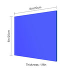 8x8 Inches Deep Blue Mirror Acrylic Sheet – 2 Pcs Reflective Acrylic Panel - Image 2