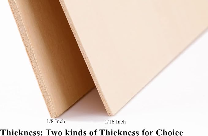 12 Pack Basswood Sheets 1/8 x 8x12 Inch Thin Plywood Sheets - Image 5