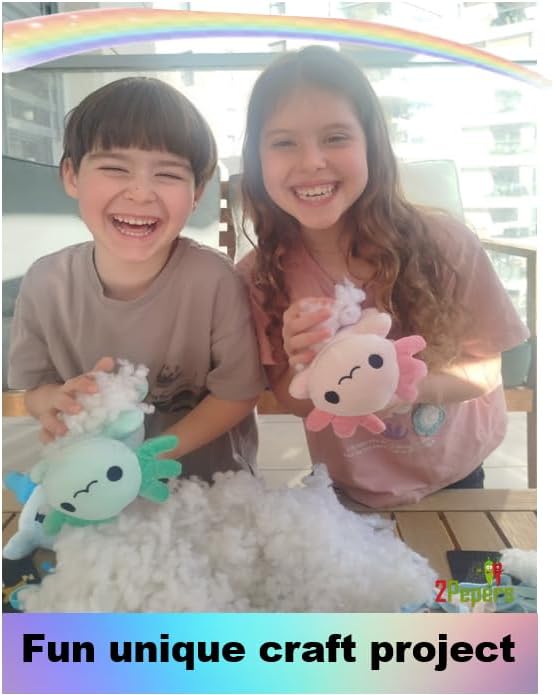 3-in-1 DIY Axolotl Plush Toys Arts and Crafts Kit - Image 6
