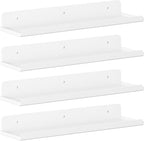 Lifewit Floating Shelves for Bathroom, Acrylic Display Shelf Wall Mounted for by Lifewit