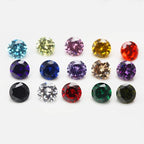 JIANGYUANGEMS Round Cut 5A Cubic Zirconia Stone Mix 15 Colors Loose CZ Stones - Image 3