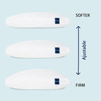 ACCURATEX Hybrid Pillow for Sleeping, Adjustable Shredded Memory Foam Pillow - Image 3