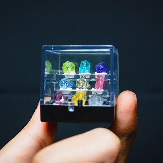 9 Rare Natural Gemstone Collection Gift Box-Peridot, Apatite & 7 Exquisite - Image 5