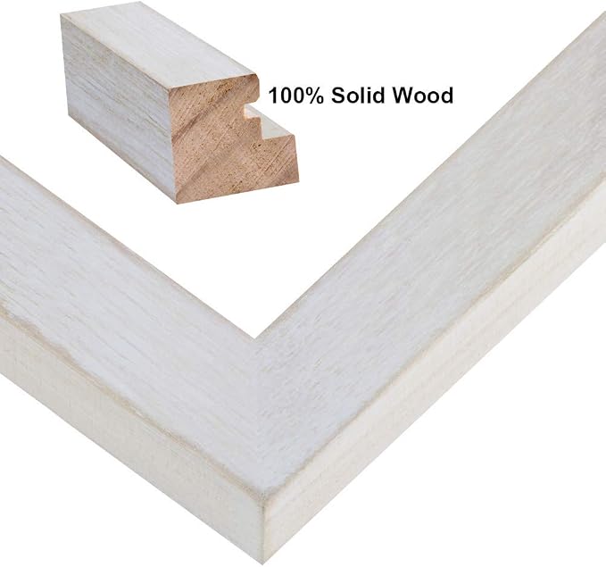 RPJC 8x10 Picture Frames Made of Solid Wood High Definition Glass - Image 2