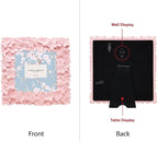 Laura Ashley 4x4 Pink Flower Textured Hand-Crafted Resin Picture Frame - Image 3