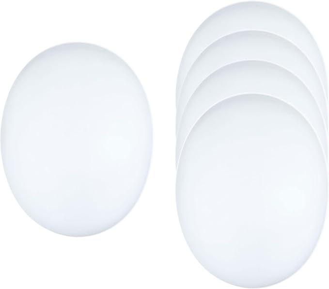Plastic Craft Mask White Blank DIY Mask Base | Plain Paintable, Cosplay Costume by COSWHO