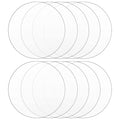 Clear Acrylic Sheets, 8 inch Dia 0.04" Thick Plexiglass Sheets, Round Acrylic by DARENYI