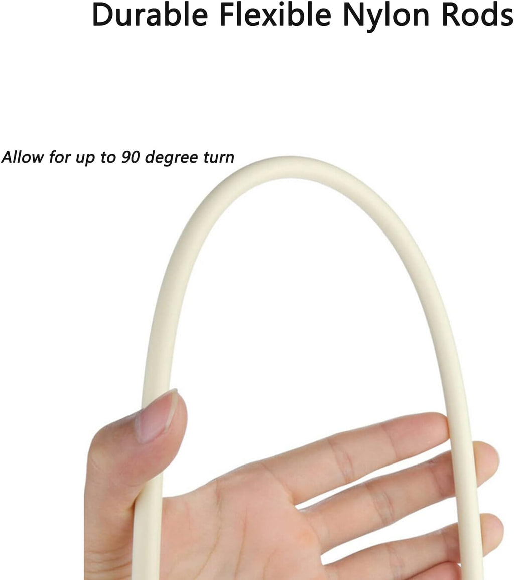 12 Feet Stove Pipe Clean Brush Extension Rods Flexible Fireplace Chimney Brush Stove Pipe Brush Rod Rotary Air Duct Dryer Vent Cleaner Rods Flue Brush Chimney Sweep Kit with Brush Head