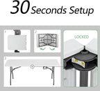 FDW Folding Half Portable Foldable Table - Image 6