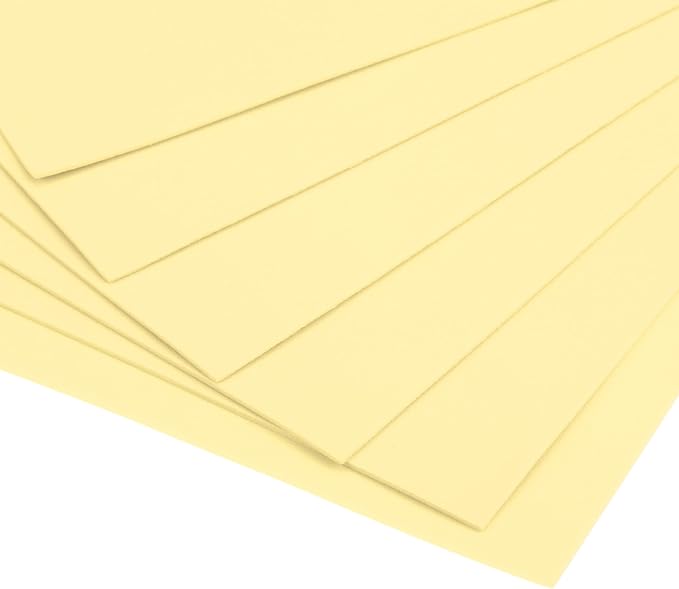 uxcell Light Yellow EVA Foam Sheets, 11.8x7.9 in 1.8mm Thick Handicraft Foam - Image 5