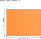 MECCANIXITY EVA Foam Sheets Orange 7.6 Inch x 5.9 Inch 2mm Thickness - Image 2