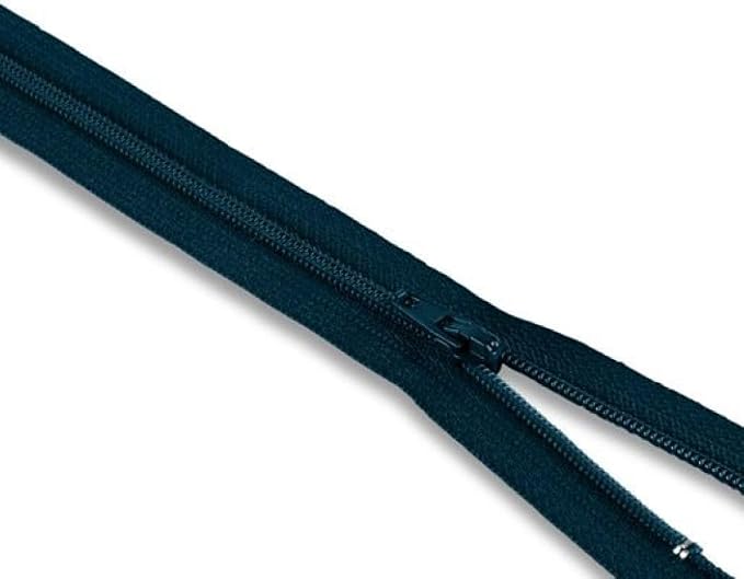 Navy Nylon Coil Zipper 12 Inch – Non Separating Sewing Zipper - Image 4