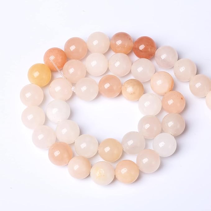 61PCS 6mm Natural Pink Aventurine Gemstone Beads Round Loose Spacer Stone Beads - Image 4
