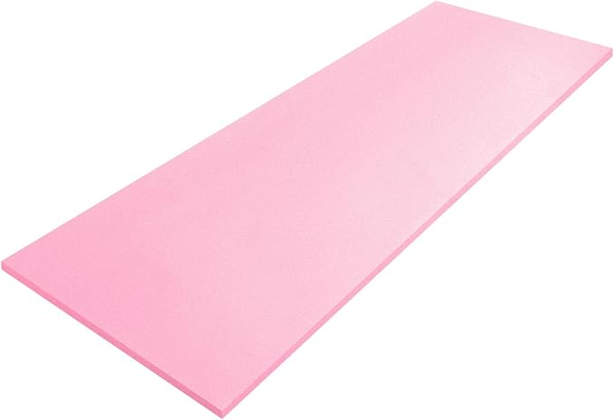Amylove 1 Pack Polyurethane Foam 1/2" x 24" x 72" High Density Cushion by Amylove