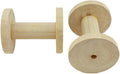 HAHIYO 4Inch/10cm 2PCs Natural Wood Unfinished Wooden Empty Thread Spool Smooth by Unknown