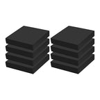 8Pcs Black EVA Foam Pad 4in x 4in x 3/4in High Density Closed Cell Foam Sheet by MXCELL
