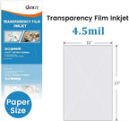 Uinkit 11x17 Transparency Film Inkjet Dye Inks 20 Sheets OHP Overhead Projector - Image 2