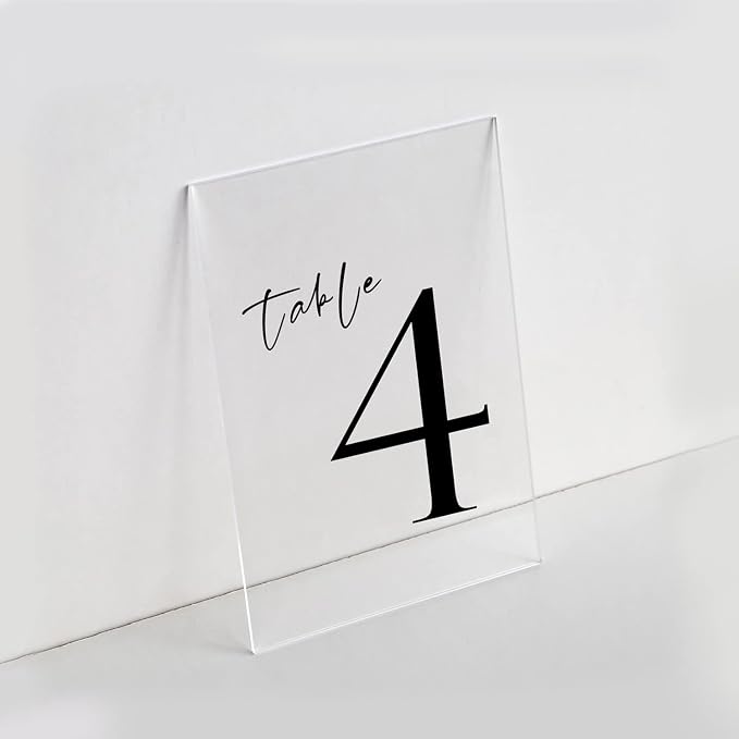 UNIQOOO 20 Pack Clear Blank Acrylic Sign by UNIQOOO
