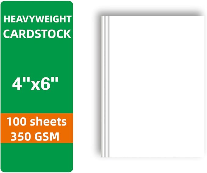 100 Sheets White Cardstock 4" x 6" Thick Paper - Image 7