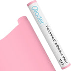 Aoder Permanent Adhesive Vinyl Roll 12" × 15FT, Matte Pink | Sticker Vinyl by AoderDTFTransferFilm