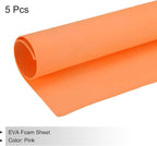 MECCANIXITY EVA Foam Sheets Orange 35.4 Inch x 19.7 Inch 2mm Thick Crafts Foam - Image 3