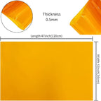 HYANG Dark Yellow Transparent PVC Super Clear Holographic Vinyl Faux Leather - Image 4