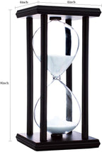BELLAWARE Hourglass Timer with White Sand, 30 Minute Wooden Sand Timer | - Image 5