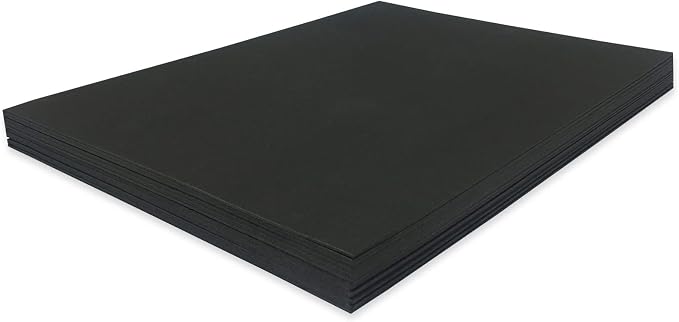 biguphate 24 PCS Black EVA Foam Sheets 1mm Thick 15.7 x 11.8 Inches Craft Foam - Image 7