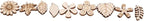 100 Pcs Unfinished Wooden Flower Wood Slice Leaf Pattern Cutouts Wood Pieces - Image 6