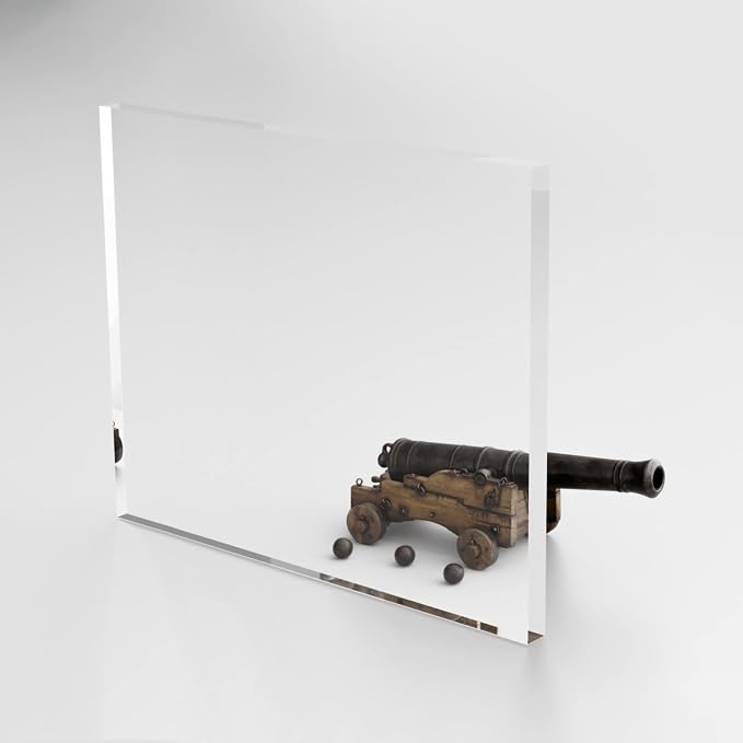 Fab Glass and Mirror Plastic PET 12"x12"x1/2" Thick Acrylic Plexiglass Sheet by FabGlassandMirror