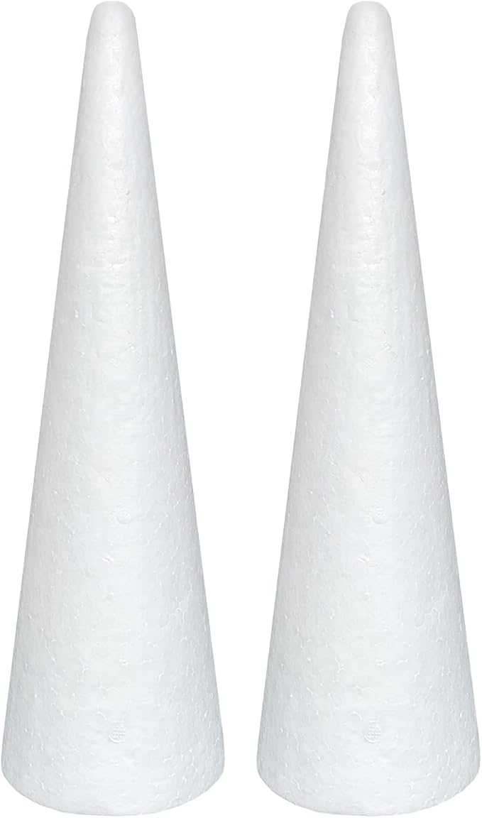 Crafjie Foam Cones for DIY Arts and Crafts, for DIY Home Craft Project by TumblerHome