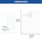 6 Pack Clear Plexiglass Sheets 16×12×0.04InThin PET Plexiglass Sheets - Image 3