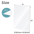 4 Pack Clear Cast Acrylic Sheets 12×16 Inch, 1/8" Thick Plexiglass Boards - Image 3