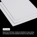 MECCANIXITY EVA Foam Sheets White 7.6 Inch x 5.9 Inch 2mm Thickness - Image 5